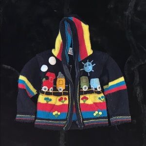 Colorful Toddler 12M Knitted Coat